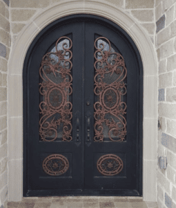 An example of an Arched door suitable for in Floor door automation